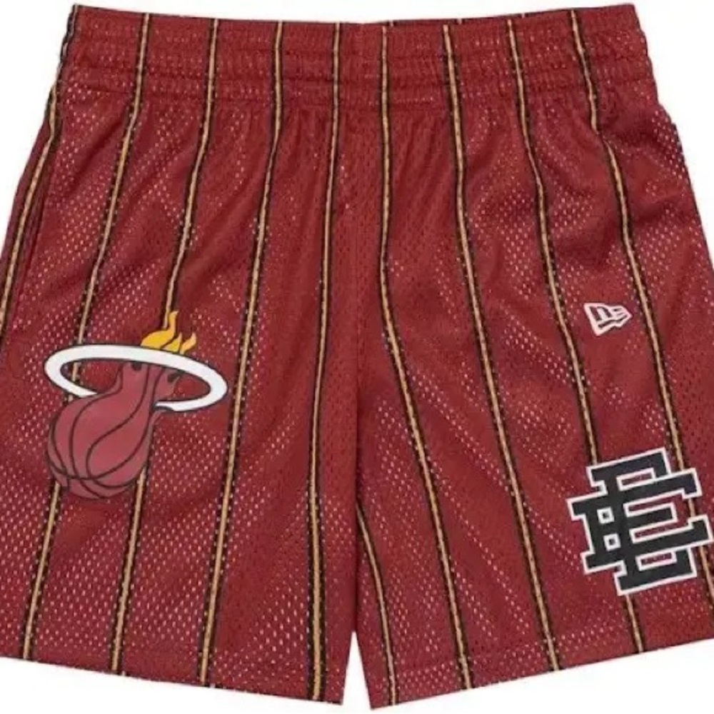 Red Basketball Shorts with Logo